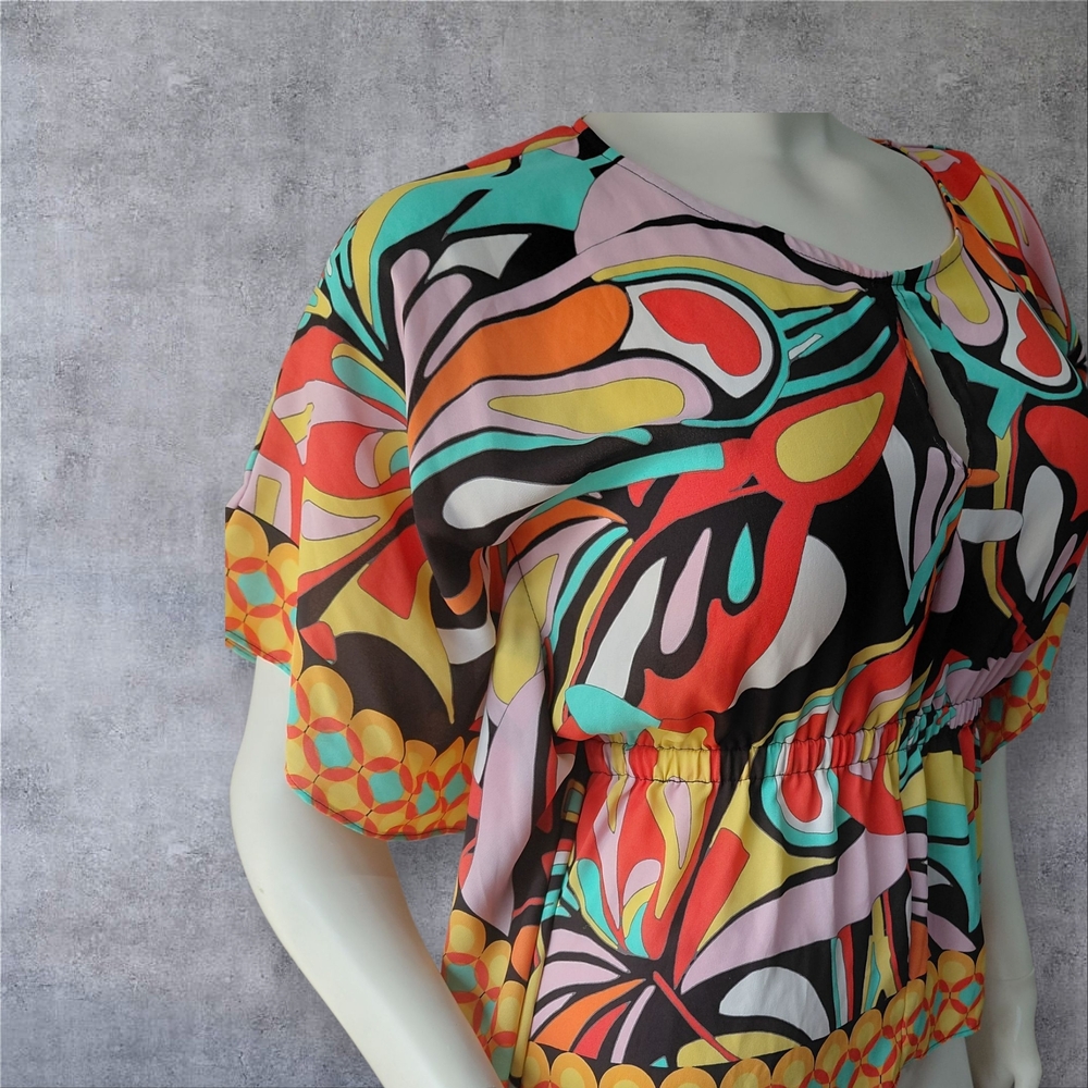 BOLD elements Multicolor Abstract Blouse
